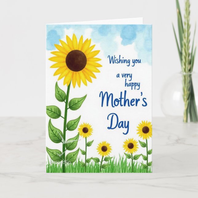 Floral Meadow Mothers Day Card (Front)