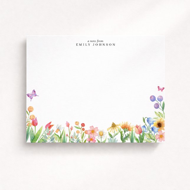 Floral Meadow Note Card (Creator Uploaded)