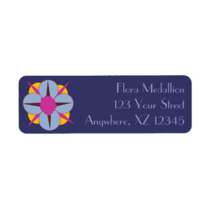 Floral Medallion Label