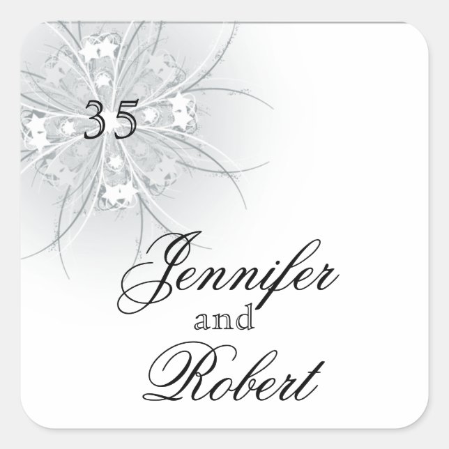 Floral Medallion Monogram Envelope Seal (Front)