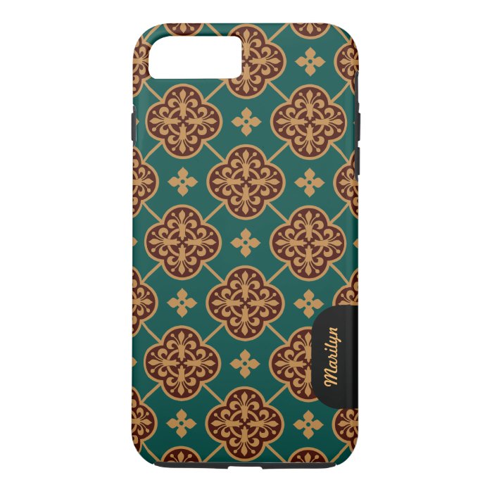 Floral medieval tile pattern CC0905 Augustus Pugin iPhone 8 Plus/7 Plus Case