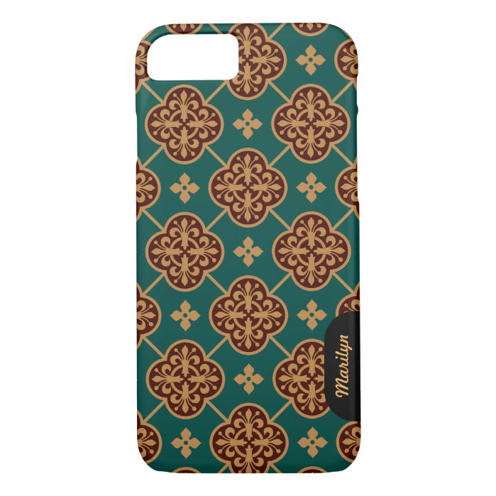 Floral medieval tile pattern CC0906 Augustus Pugin Case-Mate iPhone Case