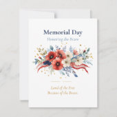 Floral Memorial Day Printable Poster (Front)