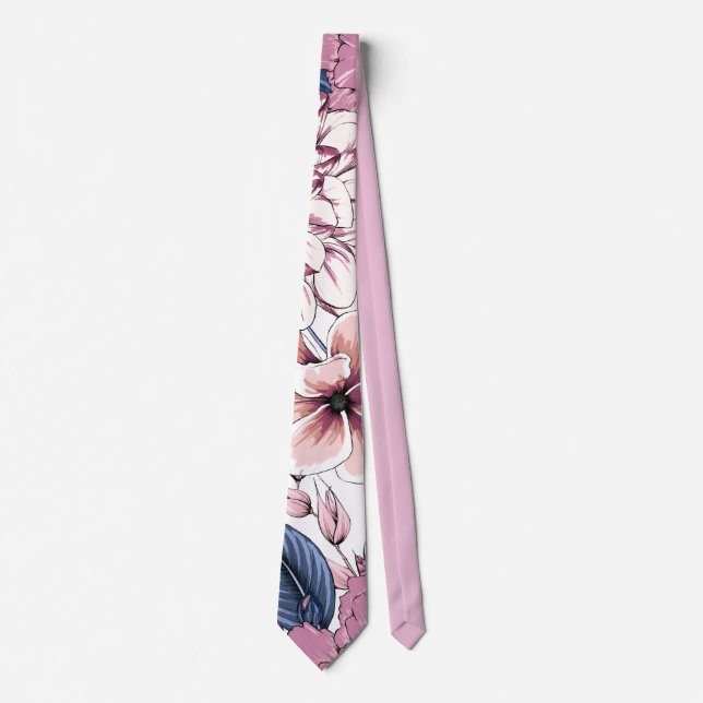 Floral Men's Tie (Front)