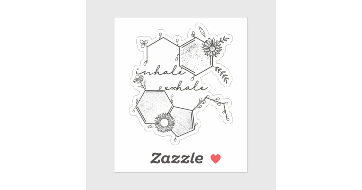 Floral Mental Health Sticker | Zazzle