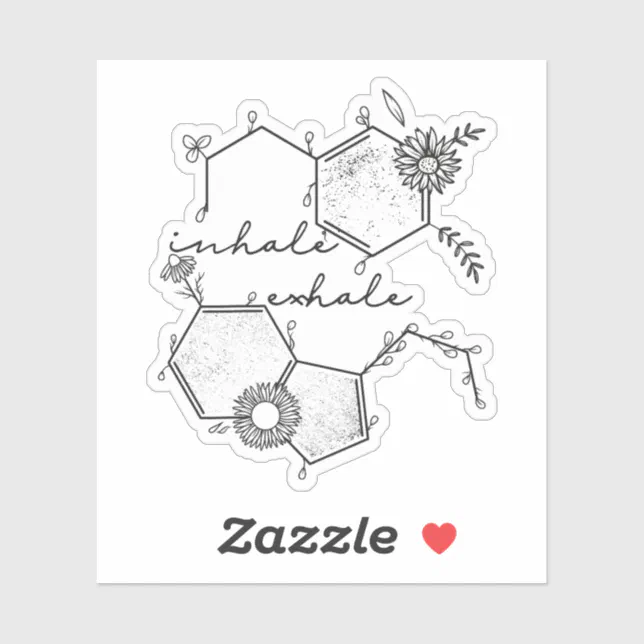 Floral Mental Health Sticker | Zazzle