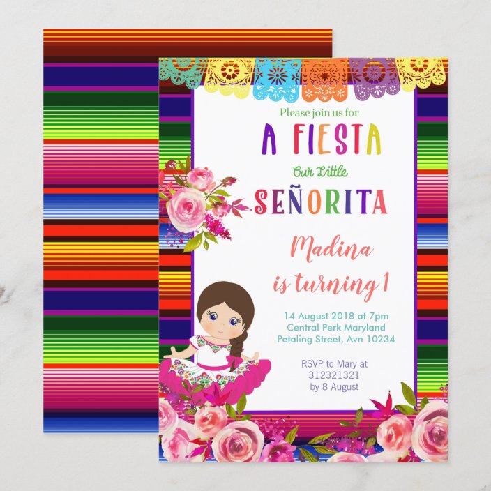 Floral Mexican birthday invitations | Zazzle.com