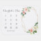 Floral Milestone Baby Blanket Photo Prop