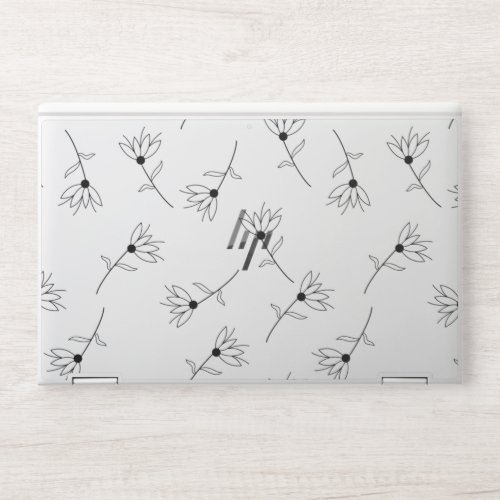 Floral Milk White Romance HP Laptop Skin