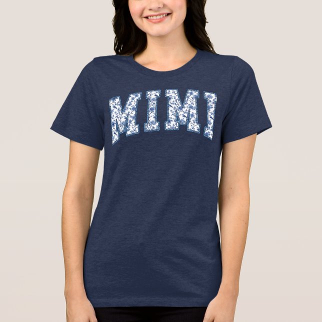 Floral Mimi  Tri-Blend Shirt (Front)
