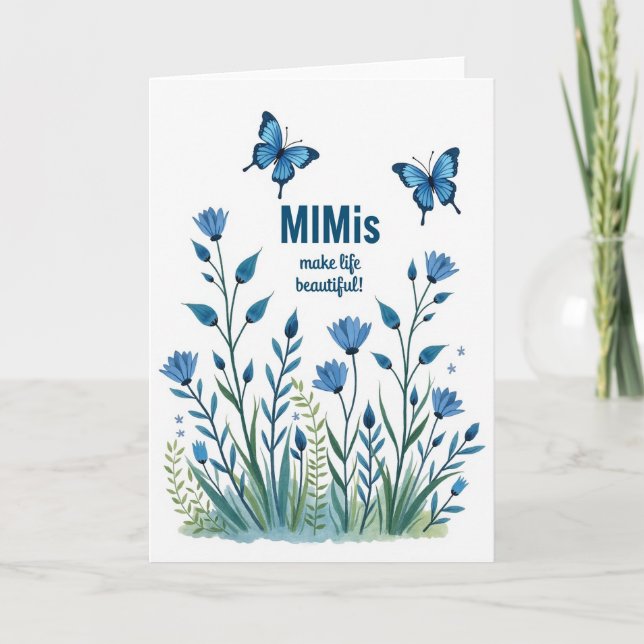 Floral Mimis Mothers Day Card (Front)