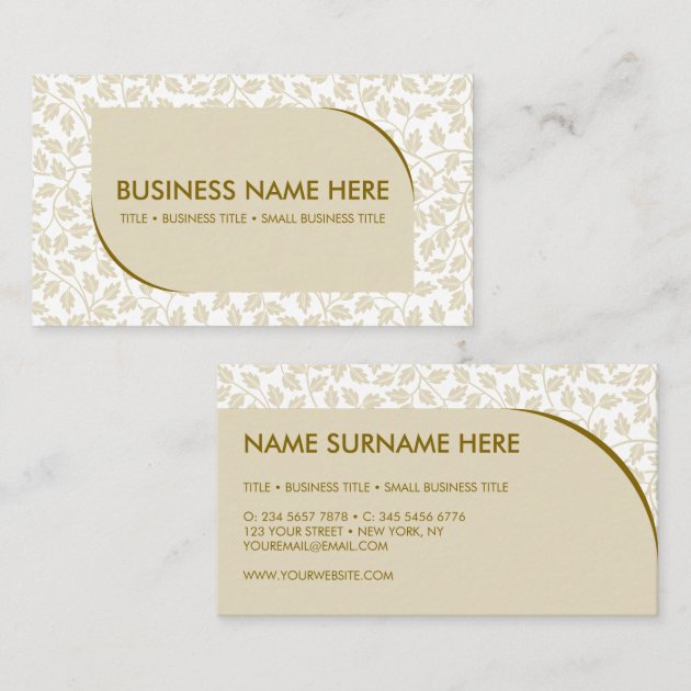 Floral Minimal Business Card