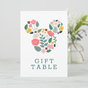 Floral Minnie Mouse Baby Shower Invitation