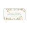 Floral Mint Gold Address Labels