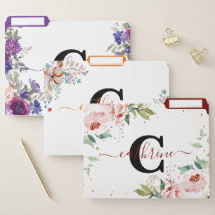 Floral Mix personalized File Folder