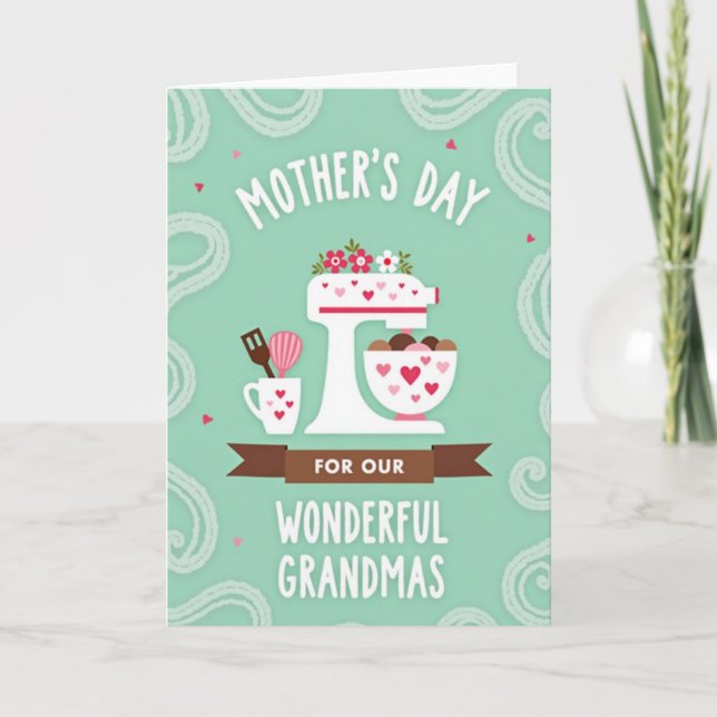 Floral Mixer Mothers Day Card (Front)