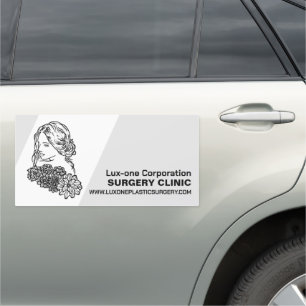 Floral Model, Plastic Surgeon, Plastic Surgery Car Magnet