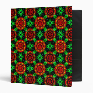 Floral Modern Boho Elegant Abstract Pattern #504 3 Ring Binder