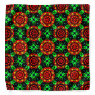 Floral Modern Boho Elegant Abstract Pattern #504 Bandana