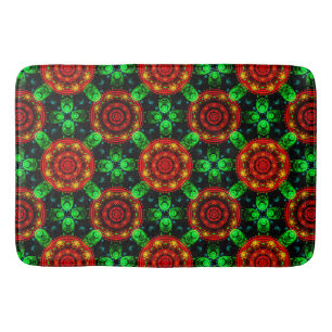 Floral Modern Boho Elegant Abstract Pattern #504 Bath Mat