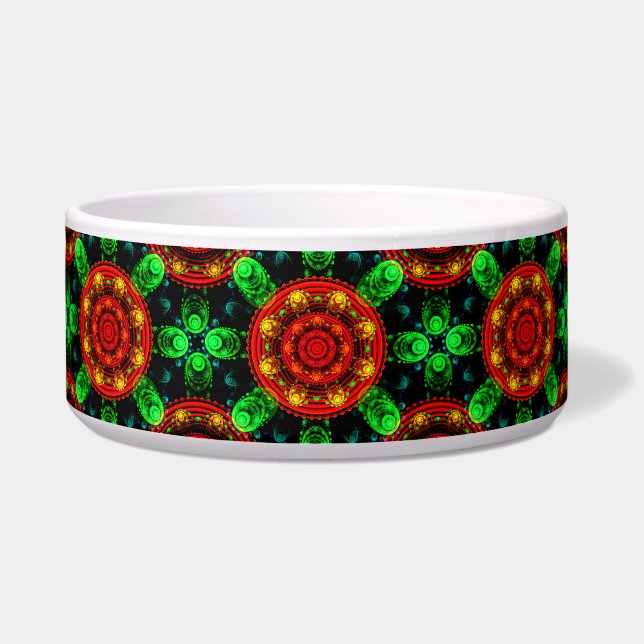Floral Modern Boho Elegant Abstract Pattern #504 Bowl (Front)