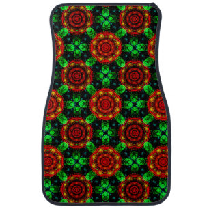 Floral Modern Boho Elegant Abstract Pattern #504 Car Floor Mat