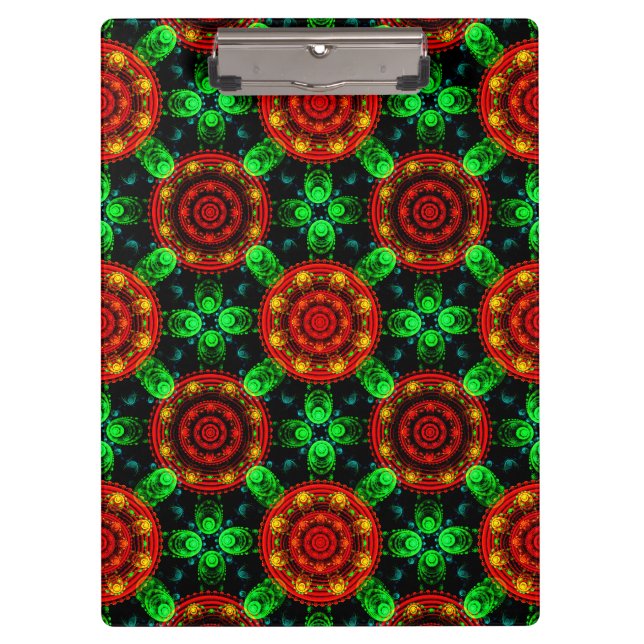 Floral Modern Boho Elegant Abstract Pattern #504 Clipboard (Front)