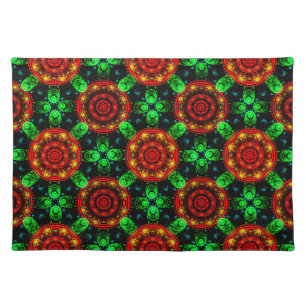 Floral Modern Boho Elegant Abstract Pattern #504 Cloth Placemat
