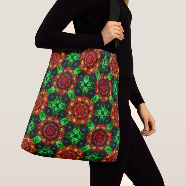 Floral Modern Boho Elegant Abstract Pattern #504 Crossbody Bag (Close Up)