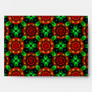 Floral Modern Boho Elegant Abstract Pattern #504 Envelope