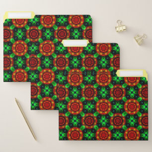 Floral Modern Boho Elegant Abstract Pattern #504 File Folder