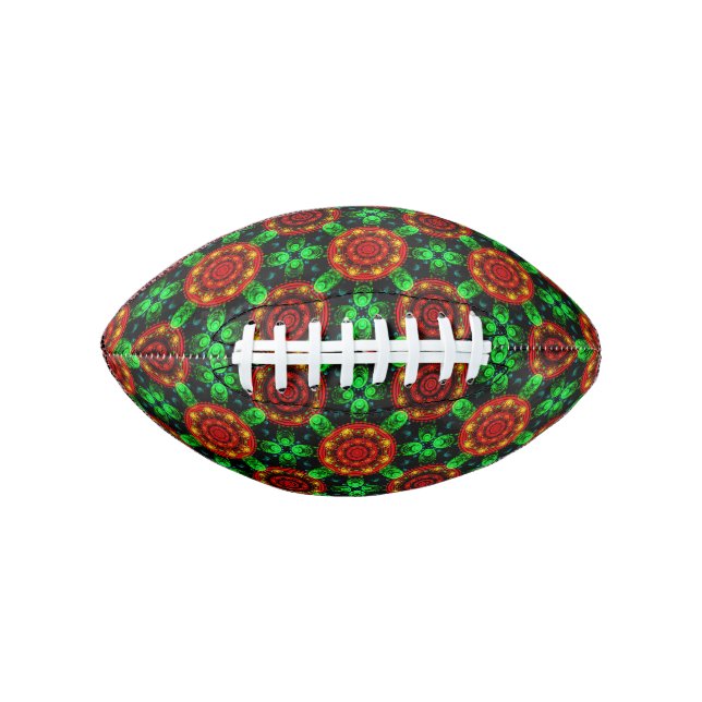 Floral Modern Boho Elegant Abstract Pattern #504 Football (Front)