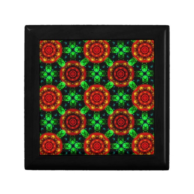 Floral Modern Boho Elegant Abstract Pattern #504 Gift Box (Front)
