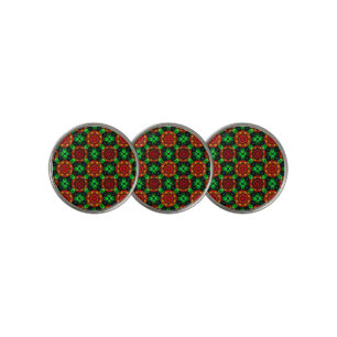 Floral Modern Boho Elegant Abstract Pattern #504 Golf Ball Marker