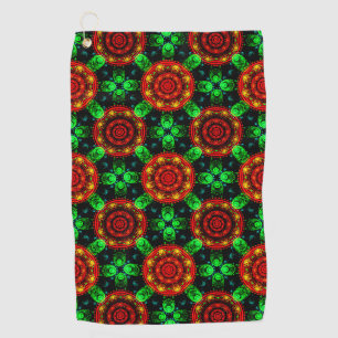 Floral Modern Boho Elegant Abstract Pattern #504 Golf Towel