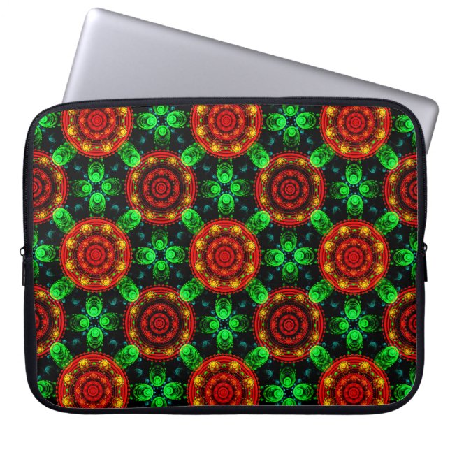 Floral Modern Boho Elegant Abstract Pattern #504 Laptop Sleeve (Front)