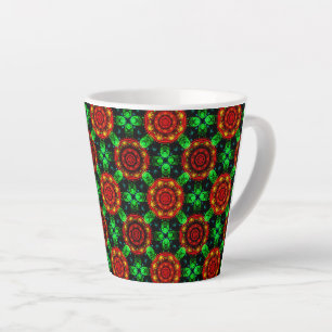 Floral Modern Boho Elegant Abstract Pattern #504 Latte Mug