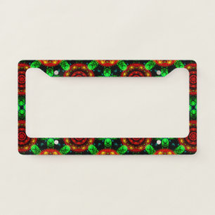 Floral Modern Boho Elegant Abstract Pattern #504 License Plate Frame