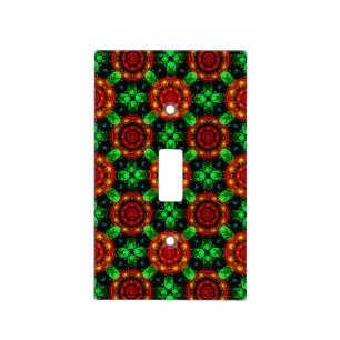 Floral Modern Boho Elegant Abstract Pattern #504 Light Switch Cover
