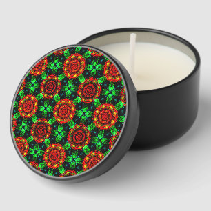 Floral Modern Boho Elegant Abstract Pattern #504 Mini Candle Favors