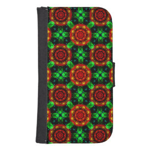 Floral Modern Boho Elegant Abstract Pattern #504 Galaxy S4 Wallet Case