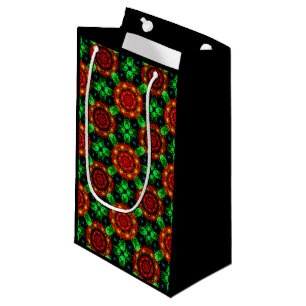 Floral Modern Boho Elegant Abstract Pattern #504 Small Gift Bag