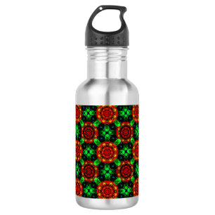 Floral Modern Boho Elegant Abstract Pattern #504 Stainless Steel Water Bottle