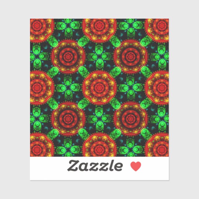 Floral Modern Boho Elegant Abstract Pattern #504 Sticker (Sheet)