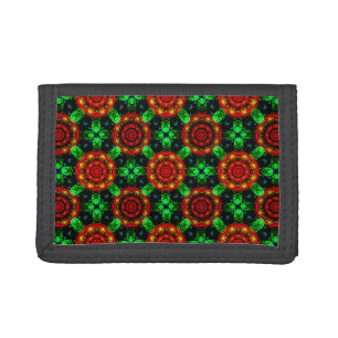 Floral Modern Boho Elegant Abstract Pattern #504 Tri-fold Wallet