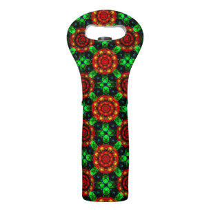 Floral Modern Boho Elegant Abstract Pattern #504 Wine Bag