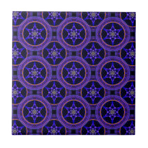 Floral Modern Boho Elegant Abstract Pattern #505 Ceramic Tile