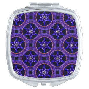 Floral Modern Boho Elegant Abstract Pattern #505 Compact Mirror