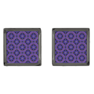 Floral Modern Boho Elegant Abstract Pattern #505 Cufflinks