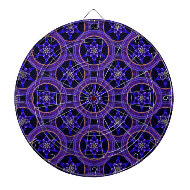 Floral Modern Boho Elegant Abstract Pattern #505 Dart Board (Front)